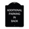 Signmission Additional Parking in Back Heavy-Gauge Aluminum Architectural Sign, 24" x 18", BS-1824-24351 A-DES-BS-1824-24351 - alternate 1